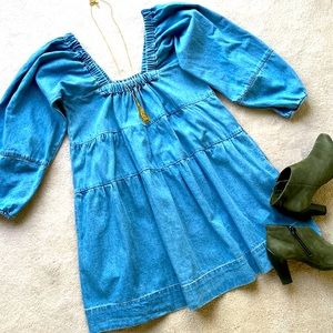 Free People Lou Jean Babydoll Dress